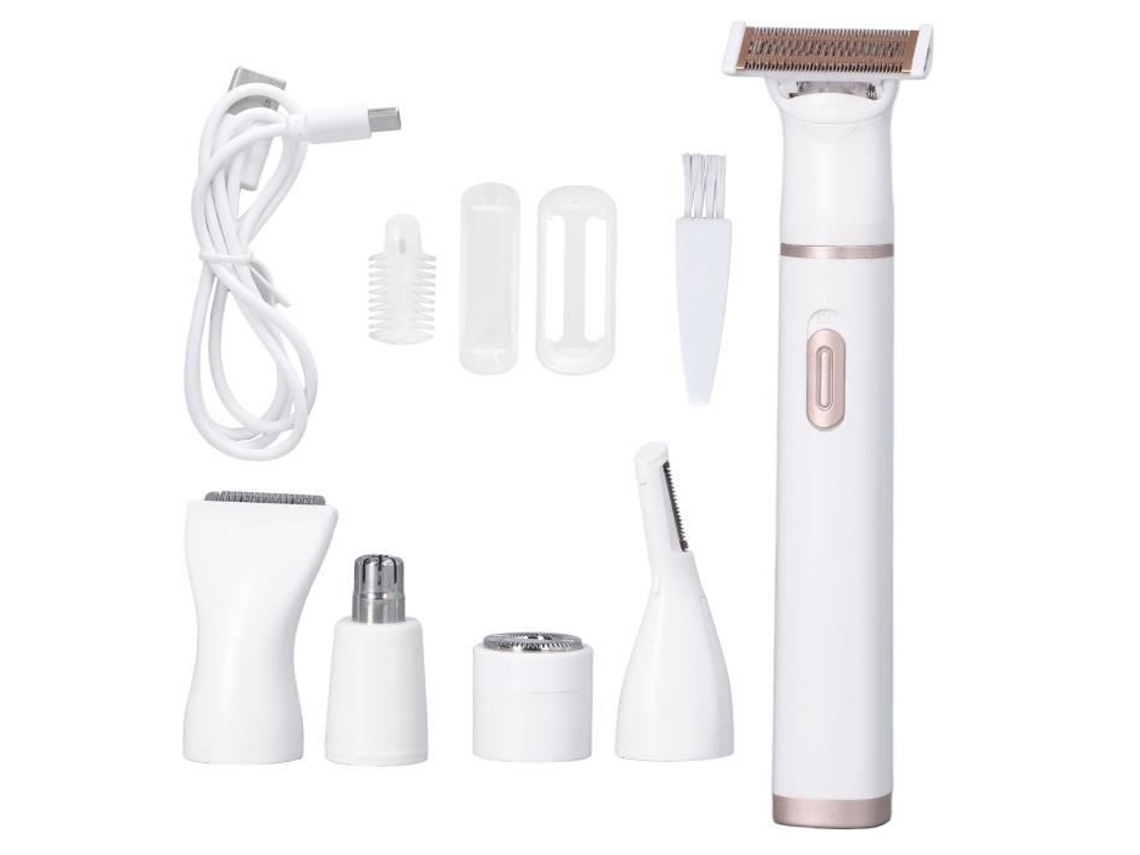 HURRISE Lâminas Faciais para Mulheres Barbeador Elétrico para Mulheres Cabeças de Barbear de Cetim Acessório de Beleza Flor-Planta