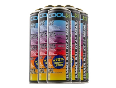 Kit De Refrigerante 5x 5 Em 1 Para A/c Cool5 Substituição R134a