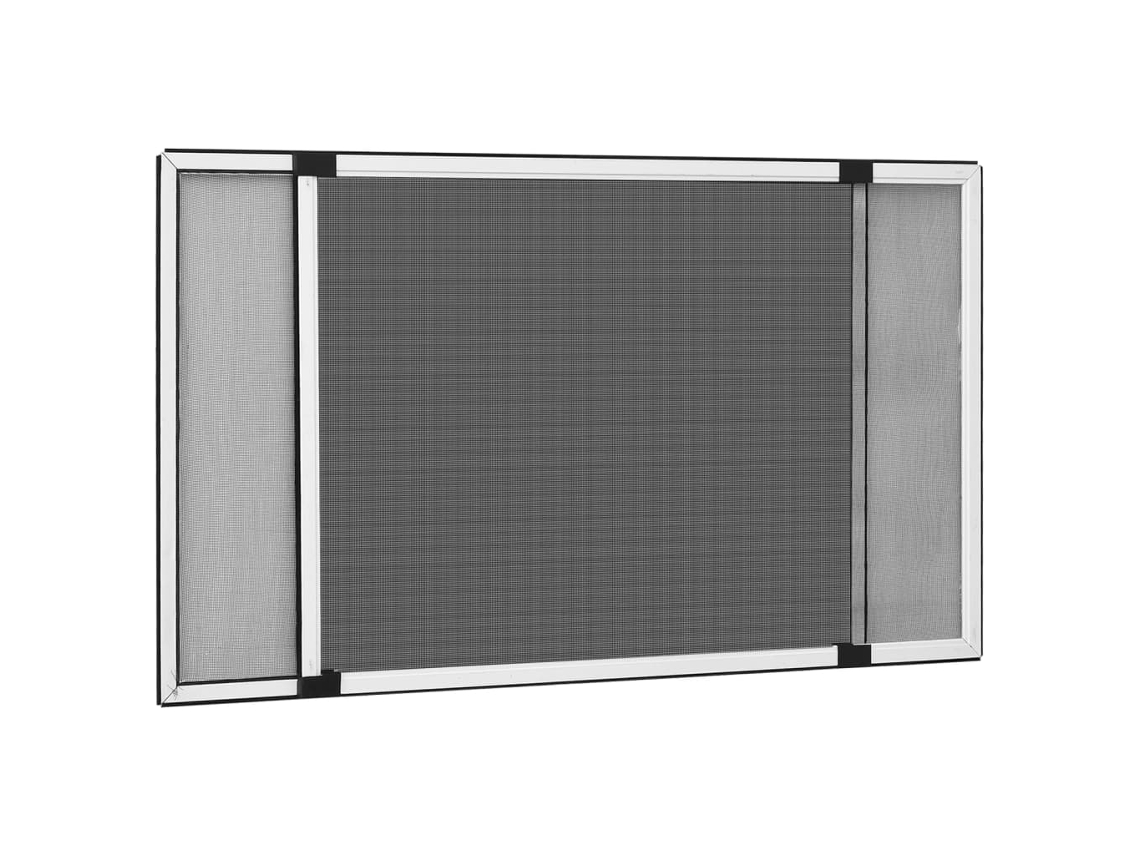 Vidaxl Tela Anti-insetos Extensível P/ Janelas (100-193)x75 Cm Branco