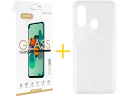 Capa + Película Samsung A20e ACCETEL Transparente