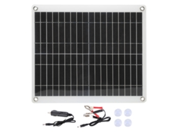 Laxiscreed Painel Solar Flexível 25w Para Uso Externo, Portátil E Ideal Para Trailers E Iates