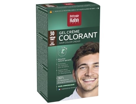 Kit Coloração Gel Creme Cor: 30: Marrom Escuro PÉTROLE HAHN