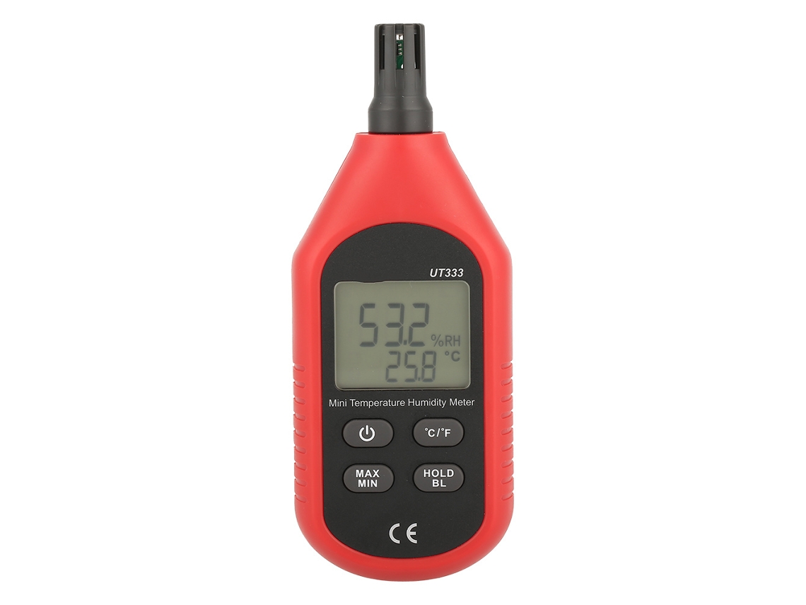 Termômetro Higrômetro Digital Mini UT333, LCD, Temperatura, Umidade, 10-60°C, 0-99% RH | S/MARCA