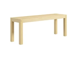 Bancada Cozinha Madeira Maciça 3 Lugares, 120x33x45cm, Natural