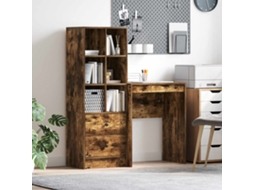 Vidaxl Mesa Carvalho Defumado 105,5 X 34 X 127 Cm 2 Unid.