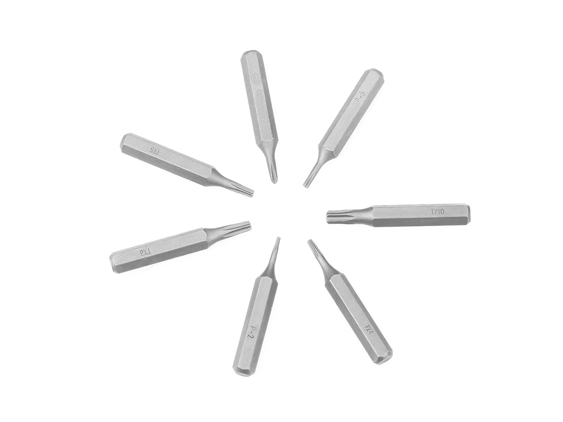 Kit De 7 Brocas De Parafusadeira De Aço 1/8" Acessórios Para Parafusadeira