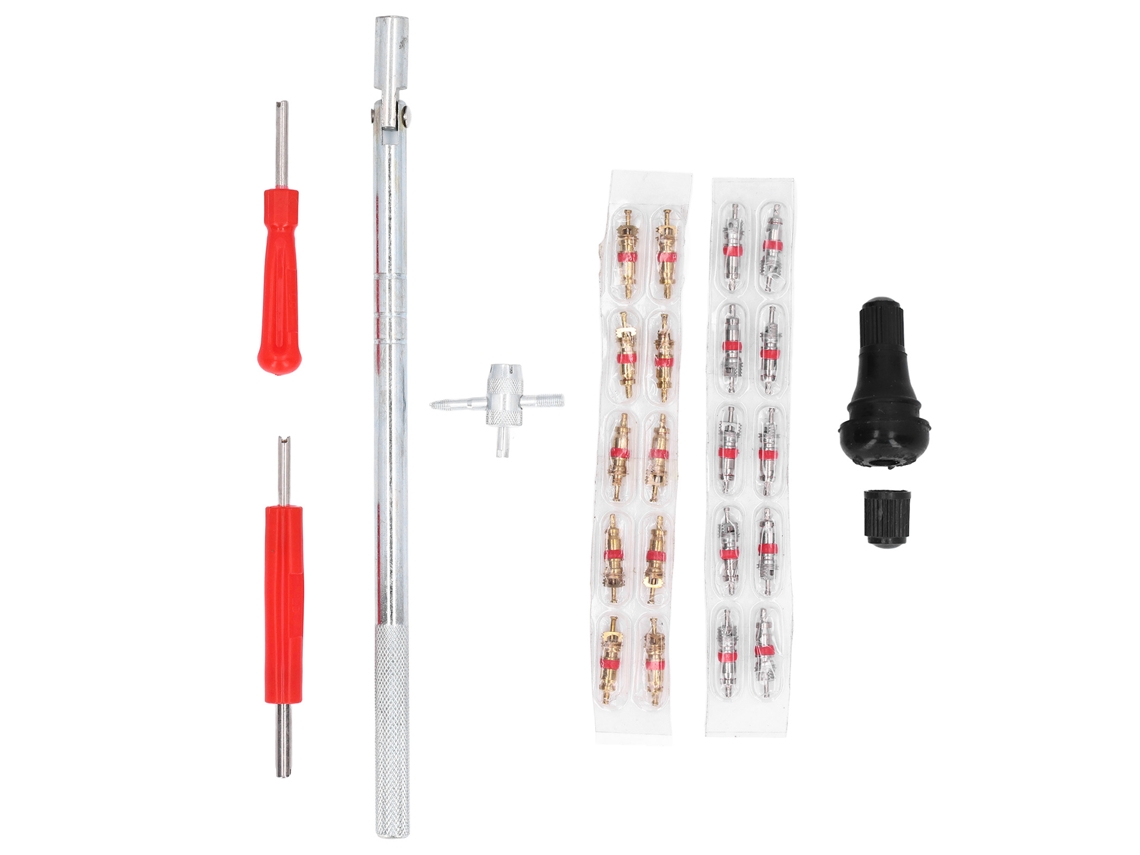 Kit De Ferramentas De Instalação E Extração De Válvulas De Pneus Com 54 Peças Para Reparação De Automóveis