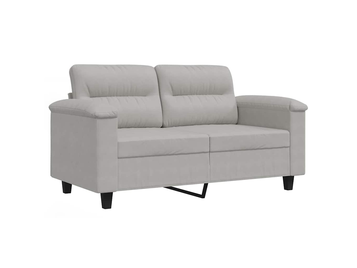 2-seater Sofa, 2-seater Sofas Vidaxl Cinzeto Microfibra (n/a)