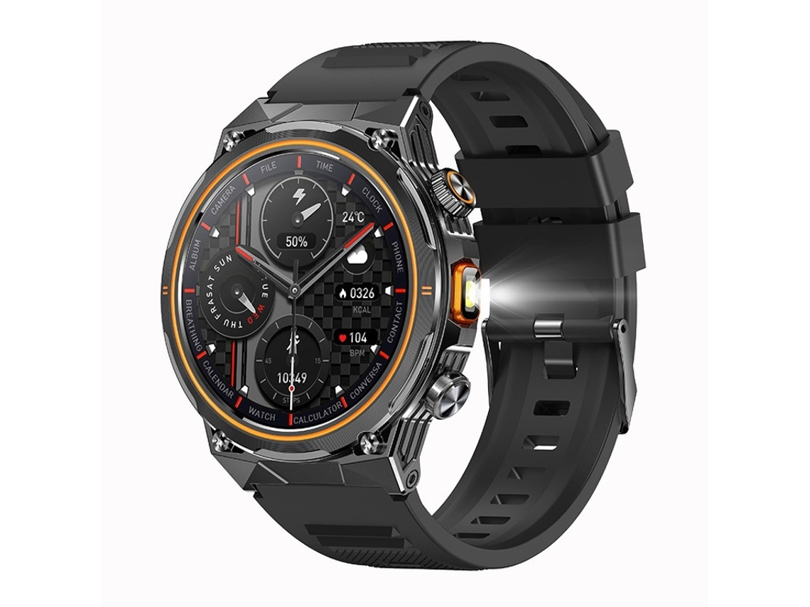 Smartwatch Ak81 Com Lanterna Para Esportes Ao Ar Livre Bestvite (preto)