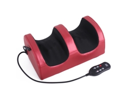 Massageador Elétrico para Pés com Controle Remoto, Terapia de Aquecimento e Rolos de Acupressão MDUG (vermelho)