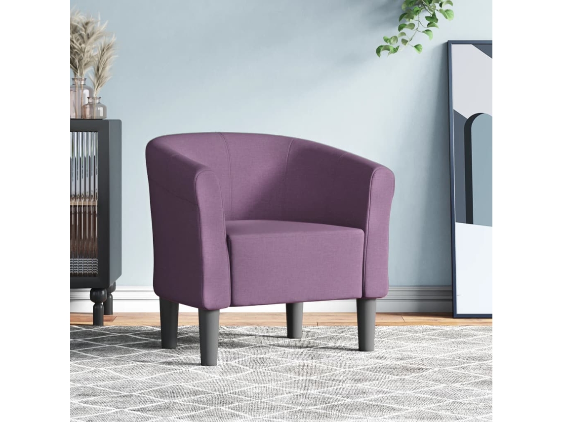 Vidaxl Poltrona Tecido Roxo