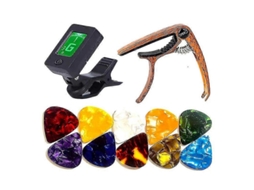 Capotraste Para Guitarra, Afinador De Guitarra, Palheta Para Violão E Guitarras Elétricas, Violino, Ukulele, G Aquaforge