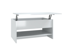 Coffee Table, Coffee Tables Vidaxl Branco Madeira Processada (80 X 50 X 41.5 Cm)