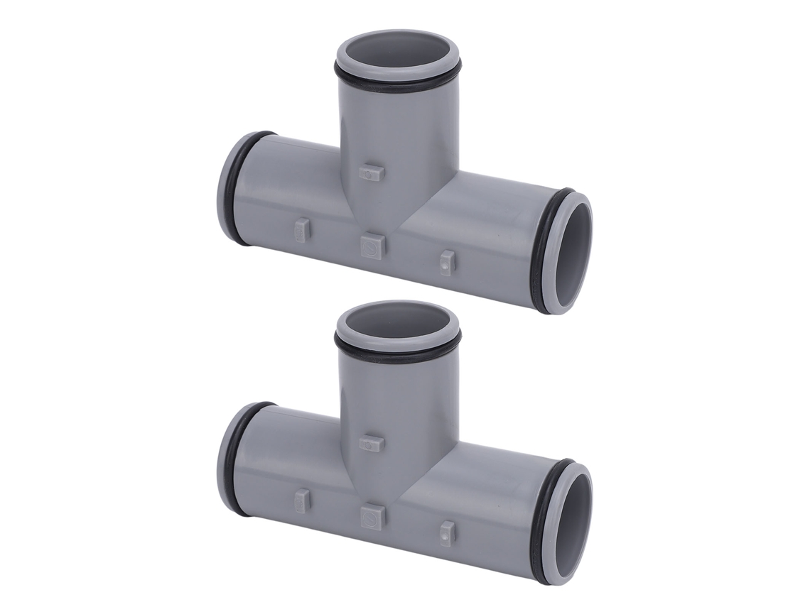 Ronjoe-2pcs Conector Mangueira Em T Para Bomba Filtro Piscina P6362 Adaptador Compatível 1 1/4 Polegadas