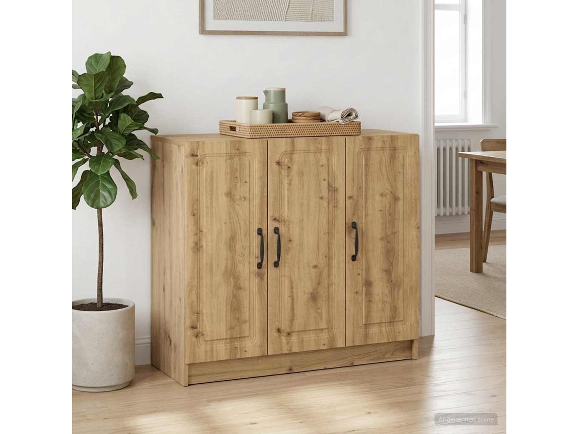 Vidaxl Buffet Carvalho Arttisan 89 X 34,5 X 77 Cm Derivados De Madeira