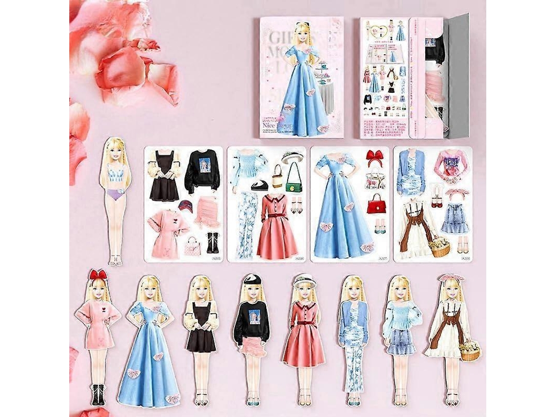 Boneca Princesa Magnética Para Vestir, Brinquedo De Quebra Cabeça Para Meninas Brilvibera