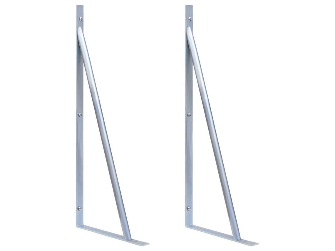 Support Bracket For Fence Post, Support Brackets For Fence Posts Vidaxl Prateado Aço (n/a)