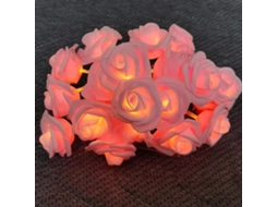 2026 luces de Cadena Led Imitación de Rosa para Boda Festival Decoración Luces Rosa Claro