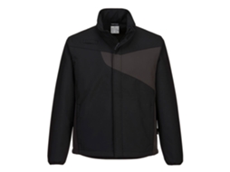 Jaqueta Softshell Pw2 De Duas Camadas Conforto E Estilo / Preto Cinza / L Portwest