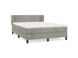 Box Spring Bed, Box Spring Beds Vidaxl Cinzeto Veludo (140 X 200 Cm)