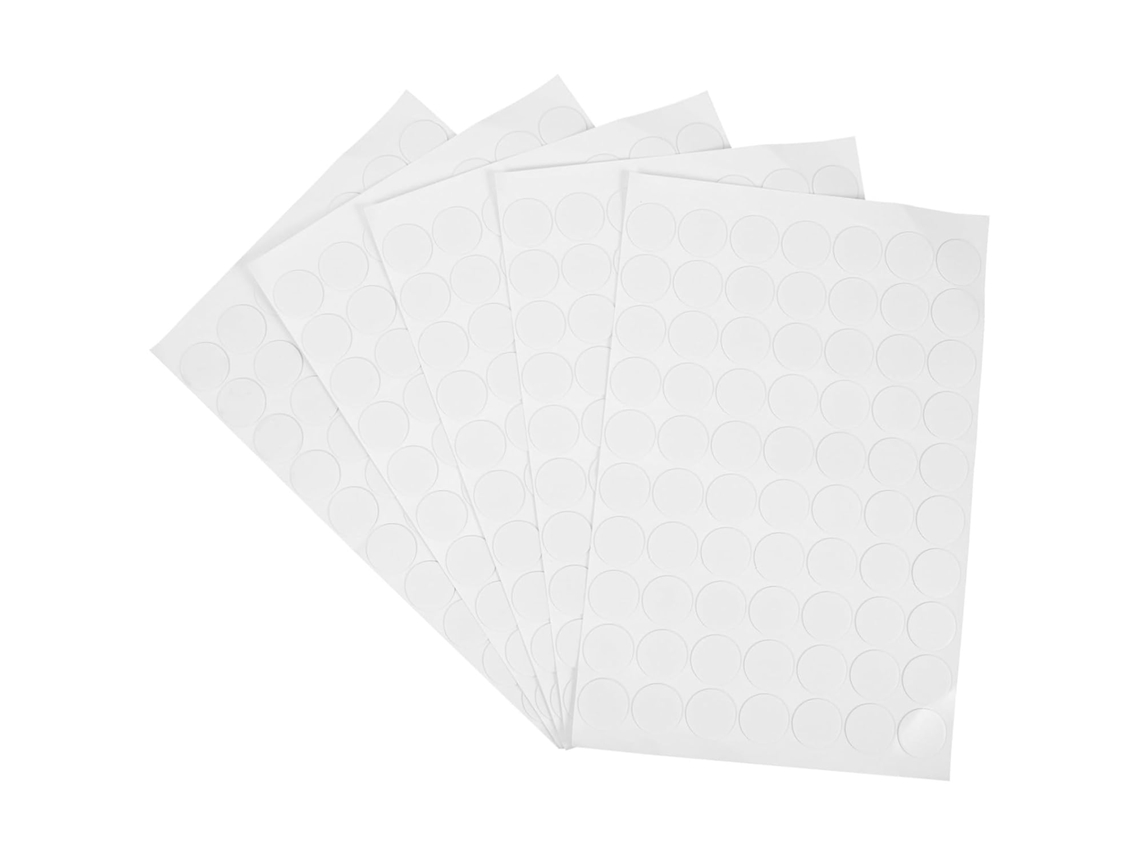 Adesivos Redondos De Acrílico Dupla Face, Reutilizáveis, 300 Unidades, Adequados Para A Maioria Das Superfícies Lisas