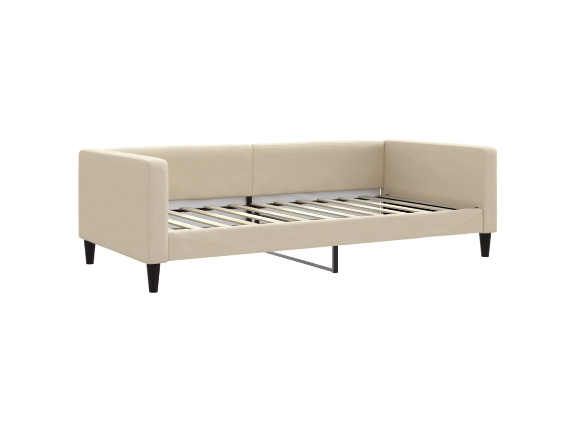 Day Bed, Day Beds Vidaxl Creme Tecido (100 X 200 Cm)