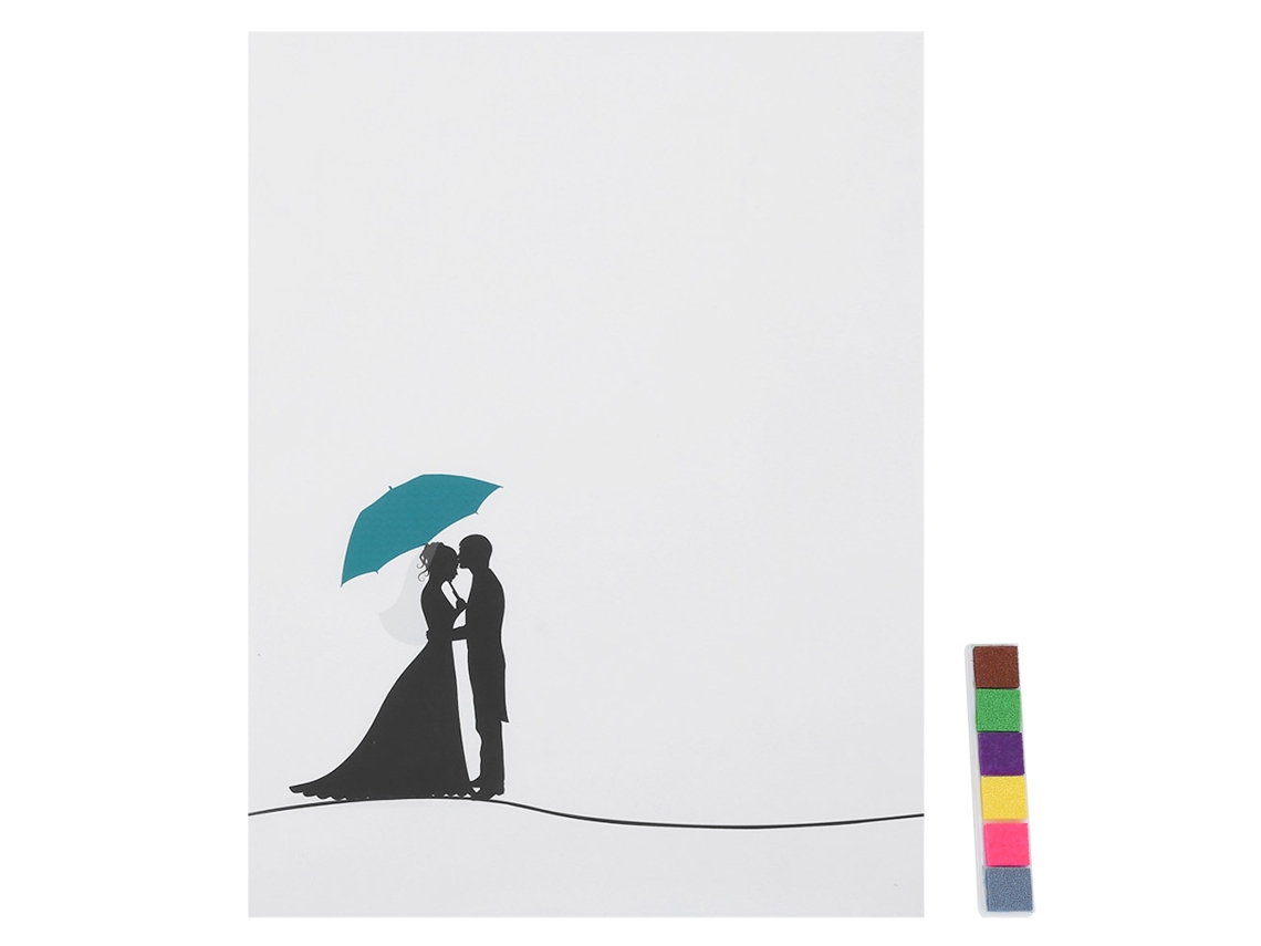 Pintura Inovadora De Assinatura De Convidado Com Impressão Digital Diy Para Cerimônia De Casamento, Aniversário E Festa
