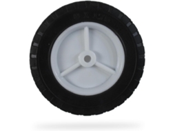 Roda de plástico com cubo de deslocamento universal, 2 peças, Ø 200 mm de compressão Zeuxo