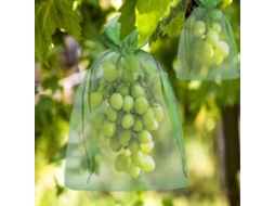 100 Bolsas de Proteção para Frutas 30x20cm/10x15cm Organza com Cordão para Uvas, Kiwis, Maçãs e Mais 30 Cm