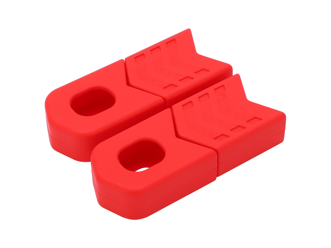 Laxiscreed Pack De 4 Protetores De Biela Silicone Vermelho Para Proteção Eficiente