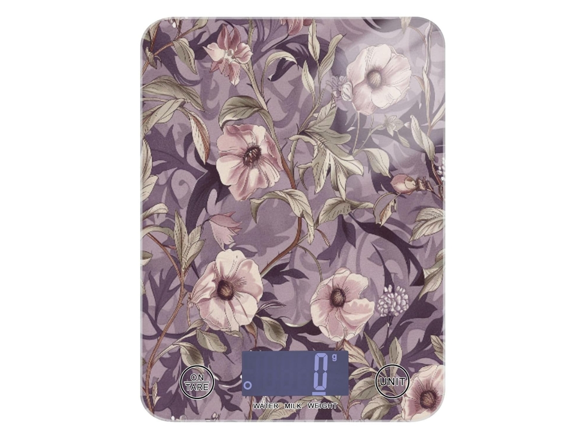 Especiarias Florais Malva Estilo William Morris Balança Digital De Alimentos Com 4 Unidades, 5kg 5g, Dieta