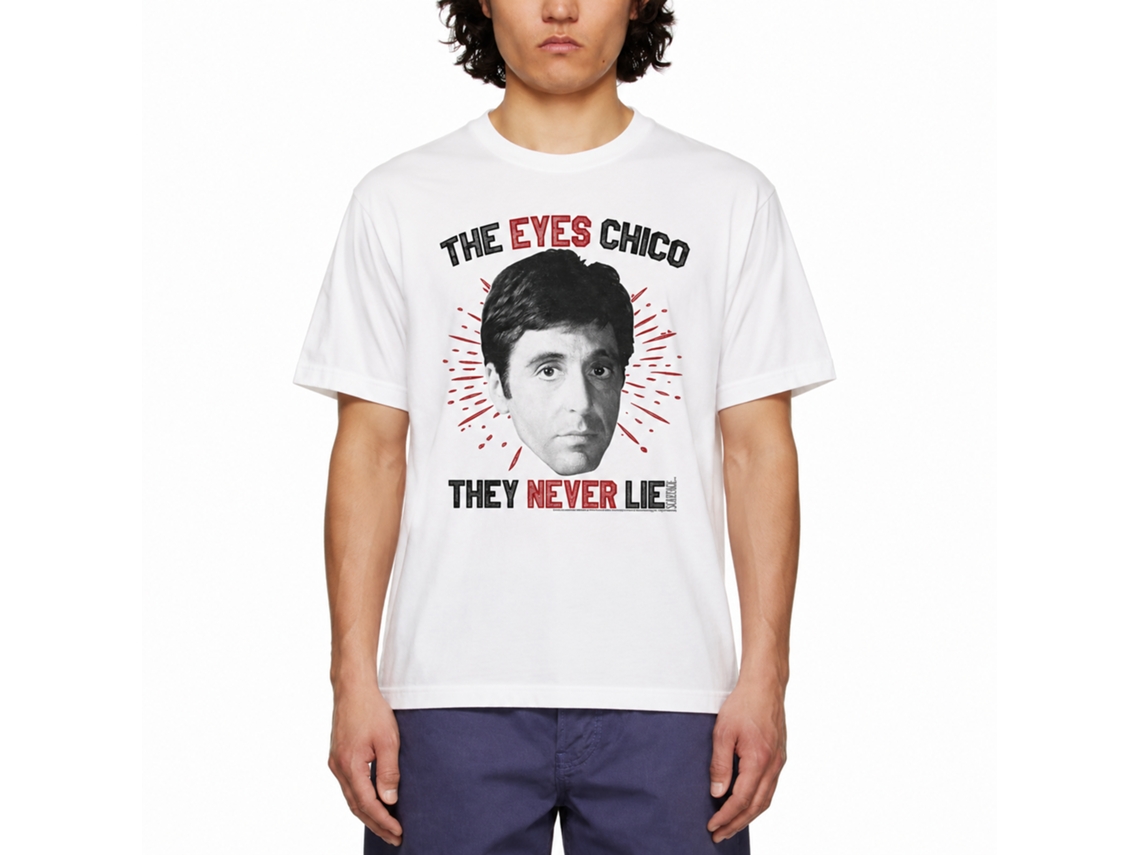 Rockinstone Scarface Movie Eyeschico White Adult T-shirt Size:xxl