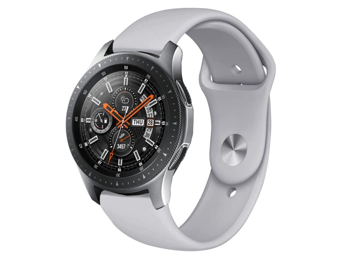 Bracelete Silicone Monocromático Cinza para Samsung Galaxy Watch Active 2 XIAOMOYU (22mm)