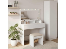 Vidaxl Mesa De Vestir Branco 100 X 41 X 135 Cm Madeira Processada