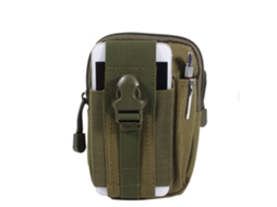 Bolsa de Cintura Tática Verde Militar com Compartimentos EOOCOO