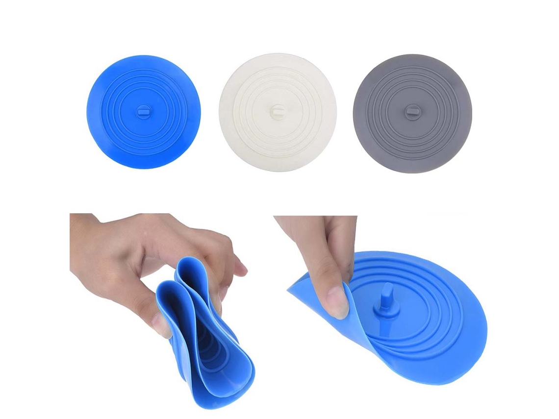 Pacote Com 3 Tampões Para Banheira, Tampão Grande De Silicone De 6 Polegadas Jortmrd