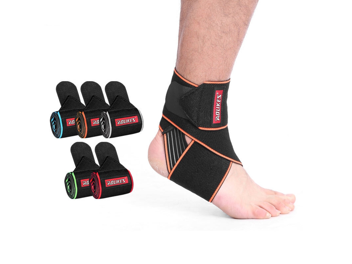 Cinzentoaolikes 1 Peça Suporte De Tornozelo Ajustável Material De Nylon Respirável Super Elástico E Confortável Adequado Para Esportes