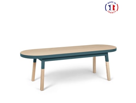 Móvel de TV MON PETIT MEUBLE FRANÇAIS (Azul Cinzento Lehon - Madeira - 140 x 45 x 45 cm)