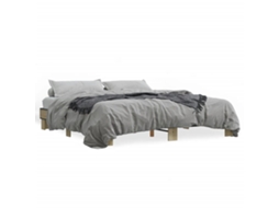 Bed Frame, Bed Frames Vidaxl Marrom Madeira Processada (160 X 200 Cm)