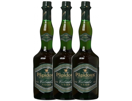 Calvados PAPIDOUX Papidoux V.S.O.P. Very Superior Old Pale (0.7 L - 3 unidades)