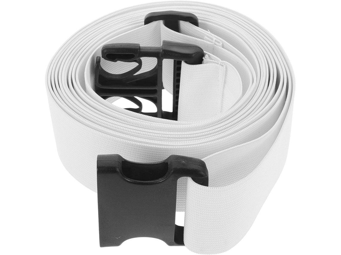 Cabide De Lençóis Com Elástico 4 Metros Para Organizar Roupas E Mesas, Design Multifuncional, Tecido Oxford Branco