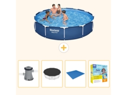 Bestway Piscina Bestway Steel Pro Redonda - 366x76 Cm - 5-peças S198