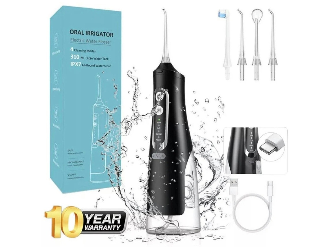 Irrigador Oral Yizhood Água Sem Fio Flosser Floss Dental Limpador De Dentes De Viagem
