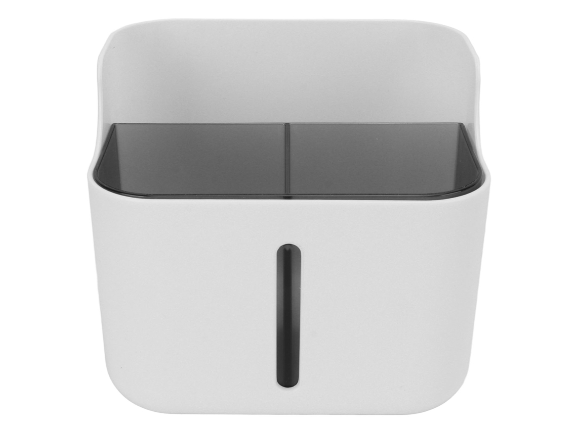 Organizador de Mesa Multifuncional para Cosméticos, com Duas Camadas e Grande Capacidade, Fácil de Limpar, na Cor Cinza BRILVIBERA
