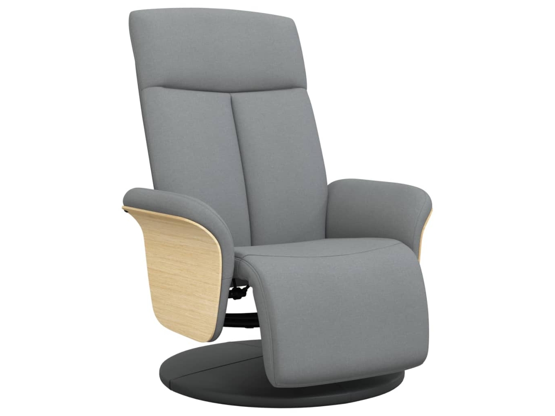 Recliner Chair, Recliner Chairs Vidaxl Cinzeto Tecido