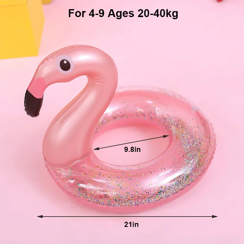 Boia Inflável De Piscina Com Estampa De Flamingo Unicórnio