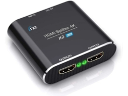 Divisor Hdmi 1x2 Divisor Hdmi 1 Entrada 2 Saída Multi Conversor De Alumínio Suporte Hdmi 4k 1080p 3d Hdcp Para Xbox Ps4 Ps3 Hdtv Blu Ray Bestvite