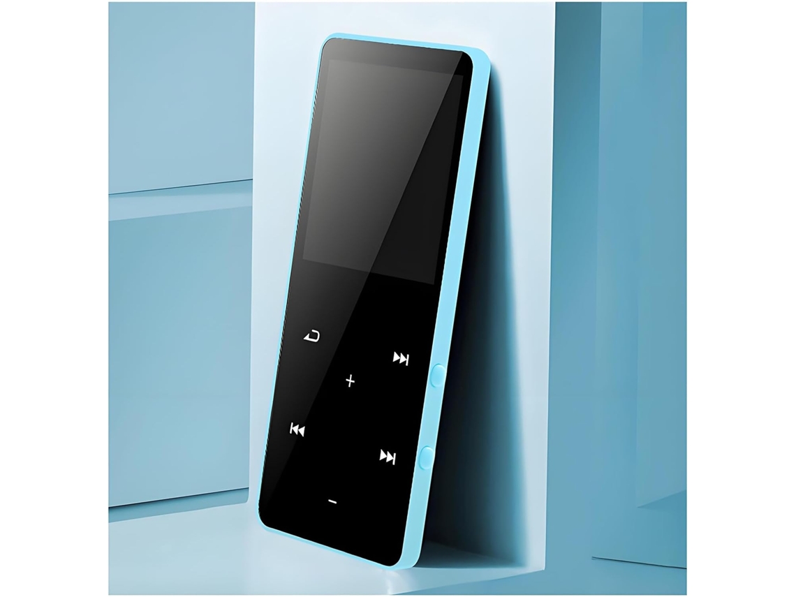 Leitor de MP3 de 128 GB, 8 GB, MP4, Tela Bluetooth, Bluetooth 5.0, 8 GB, 128 GB, 1,8, 12, Entrada para Filme/Livro (azul)