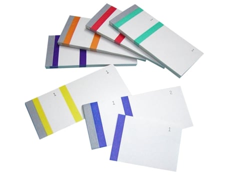 Bloco de Recibos ELVE Cores Sortidas Dimensões: L135 X A60 Mm