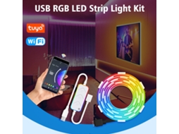 Fita de Luz Rgb Usb 5v Controle Wi fi | S/MARCA